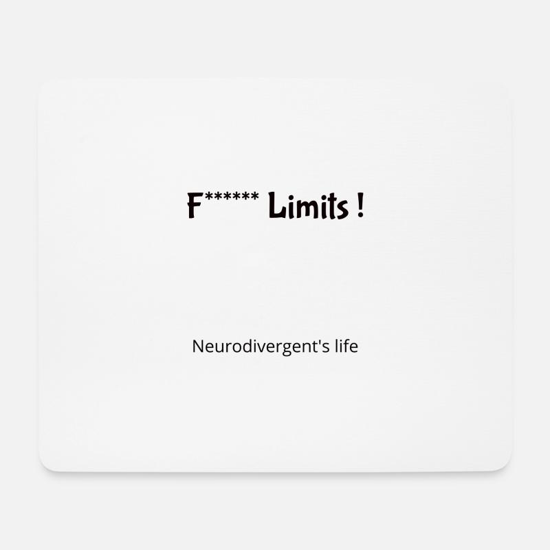 Neurodivergente T-Shirts - Mousepad (Querformat) - Weiß