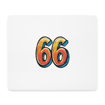 66 Number Comic - Mouse Pad (horizontal) - white - Front