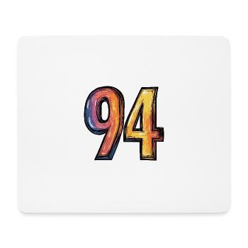 94 Zahl Comic - Mousepad (Querformat) - Weiß - Vorne