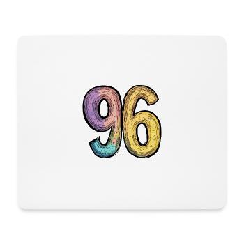 Bande dessinée à 96 numéros - Tapis de souris (format paysage) - blanc - Devant