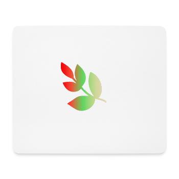 FEUILLE. NATURE. ECOLOGIE. BIO. ARBRE. MESSAGE - Tapis de souris (format paysage) - blanc - Devant