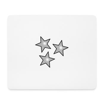 STERN. STERNE. STERN. FEST. JAHRESTAG. WEIHNACHTEN - Mousepad (Querformat) - Weiß - Vorne