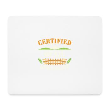 Certified Quail Specialist Farmer Funny Farming - Mouse Pad (horizontal) - white - Front