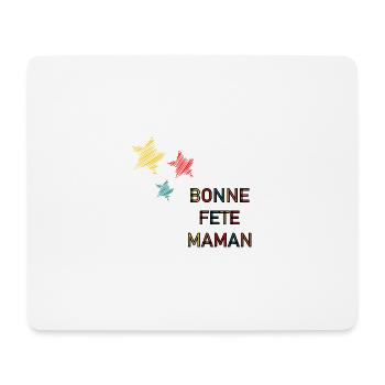 BONNE FÊTE. FÊTE DES MÈRES. FÊTE DES PÈRES. FÊTE - Tapis de souris (format paysage) - blanc - Devant