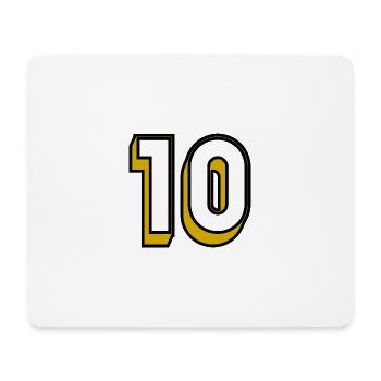 10. 10 JAHRE. 10-JÄHRIGES JUBILÄUM. GEBURTSTAG 10 JAHRE. - Mousepad (Querformat) - Weiß - Vorne