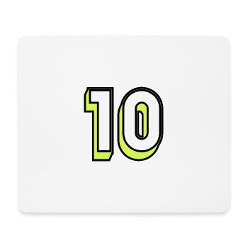 10 JAHRE. 10-JÄHRIGES JUBILÄUM. GEBURTSTAG 10 JAHRE. 10 - Mousepad (Querformat) - Weiß - Vorne