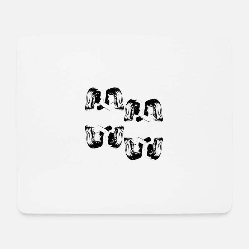 Miroir mon beau Miroir - Tapis de souris (format paysage) - blanc