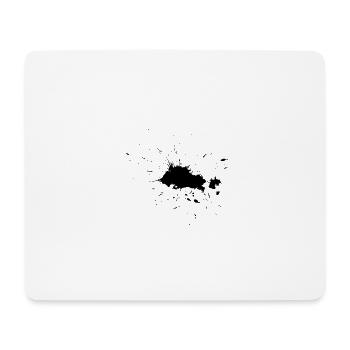 Splash Spritzer Fleck Schmutz Klecks Schwarz Farbe - Mousepad (Querformat) - Weiß - Vorne