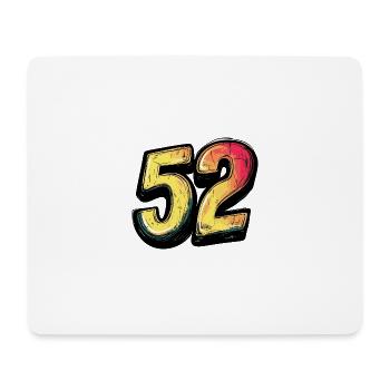 Bande dessinée à 52 numéros - Tapis de souris (format paysage) - blanc - Devant