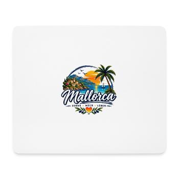 Mallorca – Sonne, Meer & Leben - Mousepad (Querformat) - Weiß - Vorne