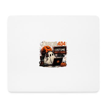 Error 404: Costume Not Found – Halloween Ghost - Mousepad (Querformat) - Weiß - Vorne