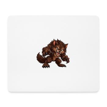 Werwolf - Monster unter dem Bett Party - Mousepad (Querformat) - Weiß - Vorne