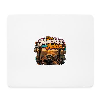 Der Macken vom Ackern - Mousepad (Querformat) - Weiß - Vorne