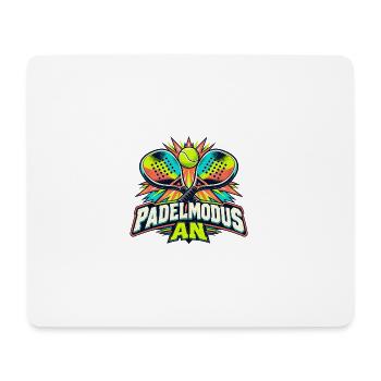 Padelmodus an - Mousepad (Querformat) - Weiß - Vorne