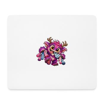 Sockenmonster - Monster unter dem Bett Party - Mousepad (Querformat) - Weiß - Vorne