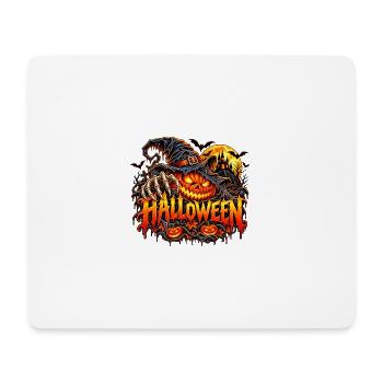 Halloween Kürbis mit Krallen - Mousepad (Querformat) - Weiß - Vorne