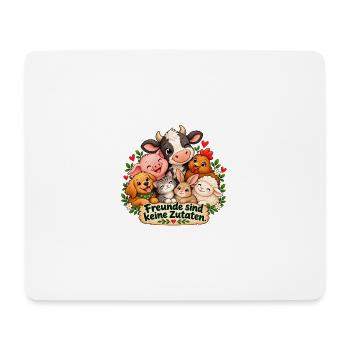 Freunde sind keine Zutaten  - Mousepad (Querformat) - Weiß - Vorne