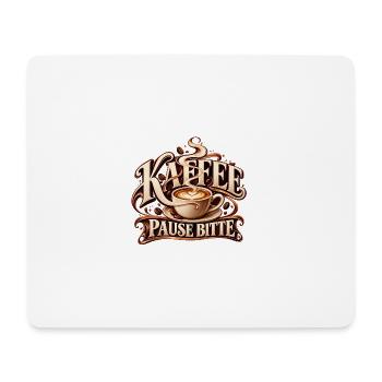 Kaffeeliebe mit Ruhe Geschenk für Kaffeeliebhaber - Mousepad (Querformat) - Weiß - Vorne