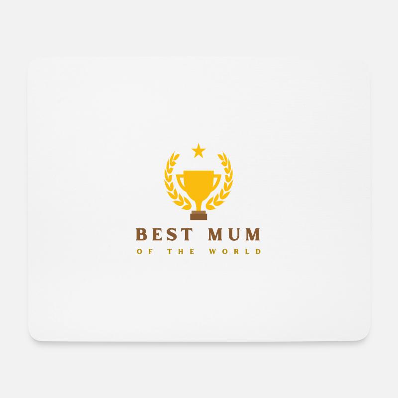 Best Mum - Mousepad (Querformat) - Weiß