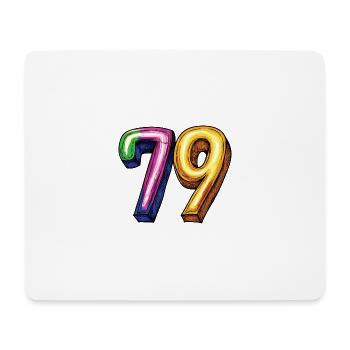 79 Number Comic - Mouse Pad (horizontal) - white - Front
