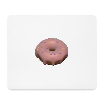 3d donut - Mouse Pad (horizontal) - white - Front