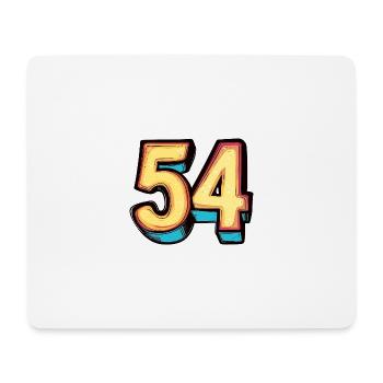 54 Number Comic - Mouse Pad (horizontal) - white - Front