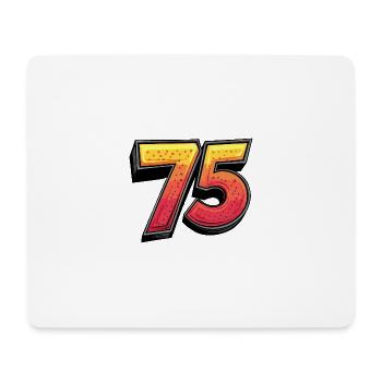 75 Number Comic - Mouse Pad (horizontal) - white - Front