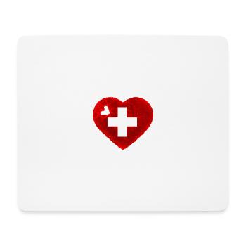 I LOVE SWITZERLAND - SCHWEIZ - SUISSE - Mousepad (Querformat) - Weiß - Vorne