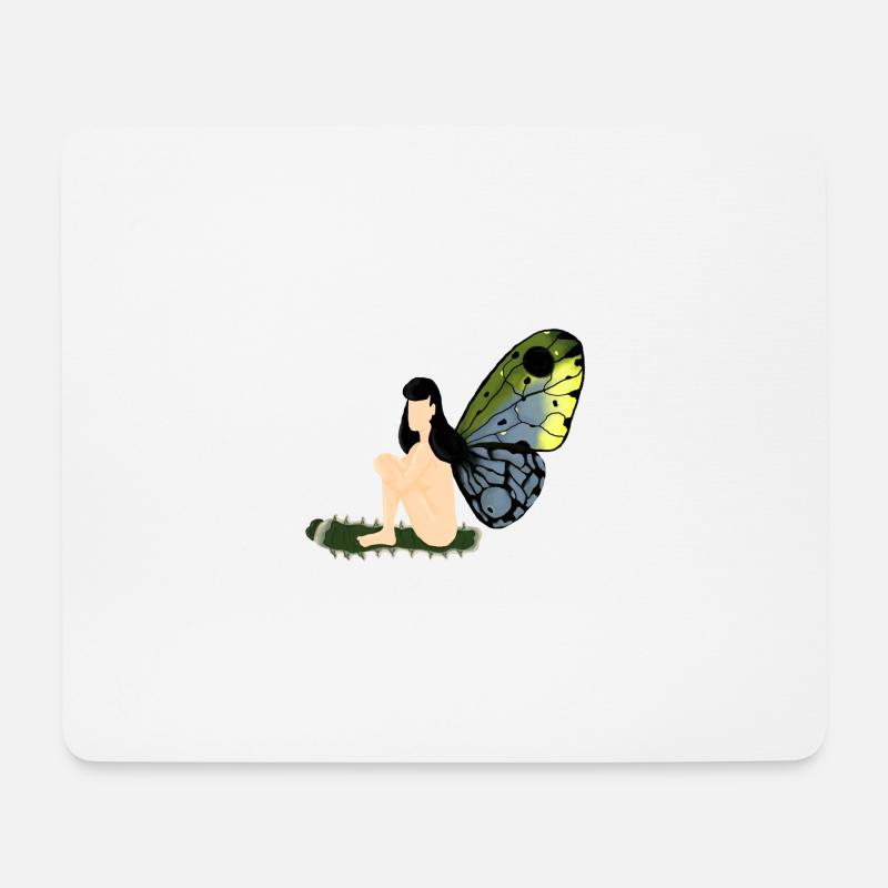 mouche - Tapis de souris (format paysage) - blanc