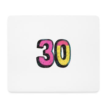 Bande dessinée à 30 numéros - Tapis de souris (format paysage) - blanc - Devant