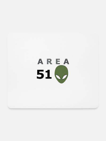 Area 51 - Mousepad (Querformat) - Weiß