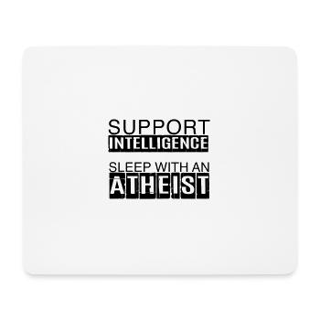 Best shirt for atheists: Support Intelligence - Mouse Pad (horizontal) - white - Front