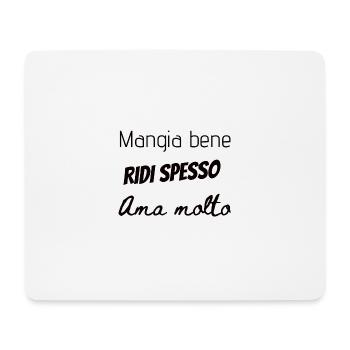 Cadeau fan Italie - Tapis de souris (format paysage) - blanc - Devant