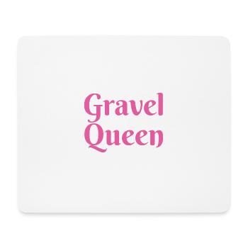 Gravel Queen Rennrad Fahrrad Gravelbike - Mousepad (Querformat) - Weiß - Vorne