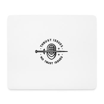 Attack problems, not trust problems - Mouse Pad (horizontal) - white - Front