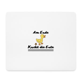 Entenkacke - Mousepad (Querformat) - Weiß - Vorne