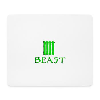 Biest Grün - Mousepad (Querformat) - Weiß - Vorne