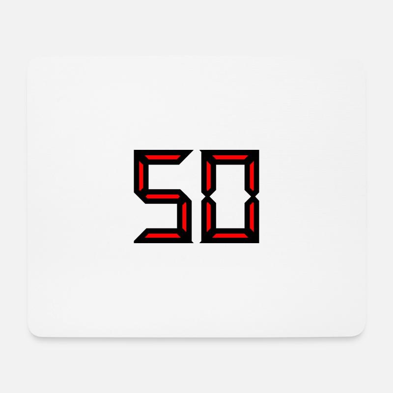 50. 50 JAHRE. 50-jähriges Jubiläum. GEBURTSTAG 50 JAHRE. - Mousepad (Querformat) - Weiß