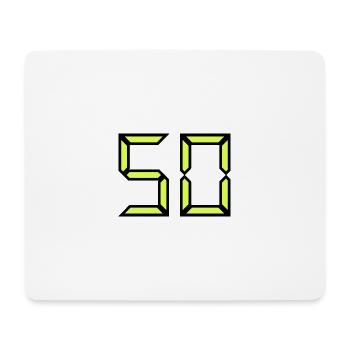 50. 50 YEARS. 50th ANNIVERSARY. BIRTHDAY 50 YEARS. - Mouse Pad (horizontal) - white - Front