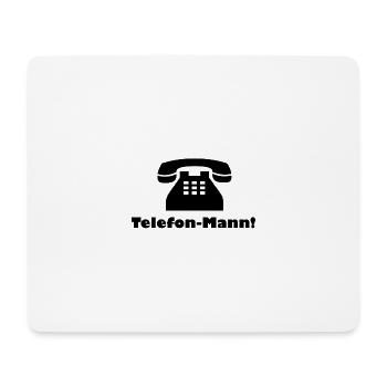 L’homme de téléphone ! - Tapis de souris (format paysage) - blanc - Devant
