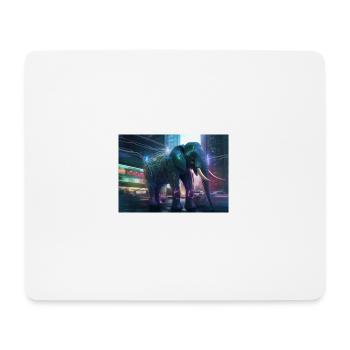 Cyber Tusk - Mouse Pad (horizontal) - white - Front