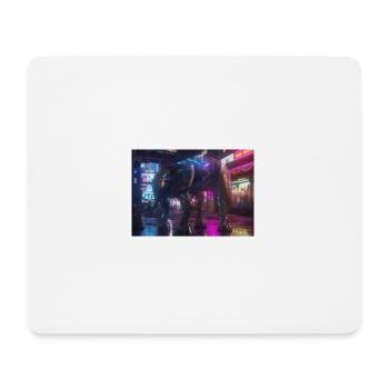 Future Jungle Trekker - Mouse Pad (horizontal) - white - Front