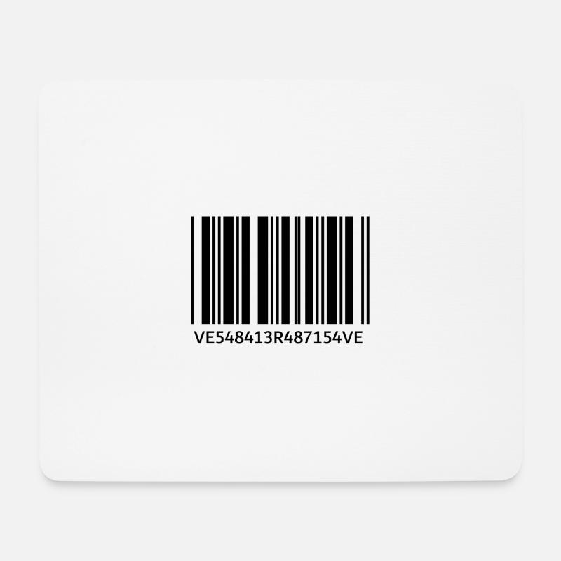 Verve Barcode - Mousepad (Querformat) - Weiß