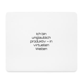 Typisch-Gamer - Mousepad (Querformat) - Weiß - Vorne