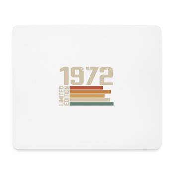 1972 Vintage - Retro 1972 Cadeau Anniversaire 1972 - Tapis de souris (format paysage) - blanc - Devant