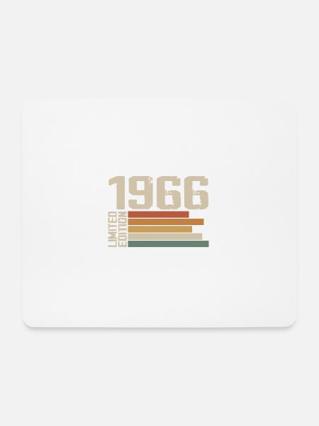 1966 Vintage - Retro 1966 Geburtstagsgeschenk 1966 - Mousepad (Querformat) - Weiß