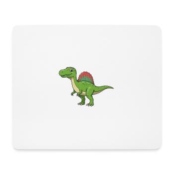 Dino Cartoon Spinosaurus - Mousepad (Querformat) - Weiß - Vorne