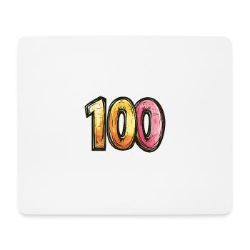 Bande dessinée de 100 numéros - Tapis de souris (format paysage) - blanc - Devant