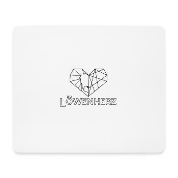 Löwenherz - Mousepad (Querformat) - Weiß - Vorne