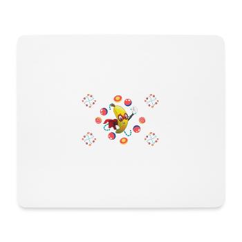 Superheld Banana - Mousepad (Querformat) - Weiß - Vorne